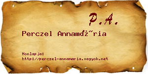 Perczel Annamária névjegykártya