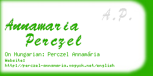 annamaria perczel business card